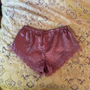 Satin + Lace Sleep Shorts